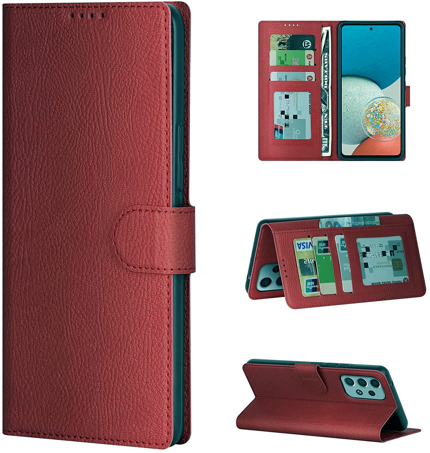 Leather Folio Wallet Case for Samsung Galaxy A53 5G Leather Folio Wallet Case for Samsung Galaxy A53 5G